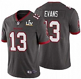 Nike Men & Women & Youth Buccaneers 13 Mike Evans Gray 2021 Super Bowl LV Vapor Untouchable Limited Jersey,baseball caps,new era cap wholesale,wholesale hats